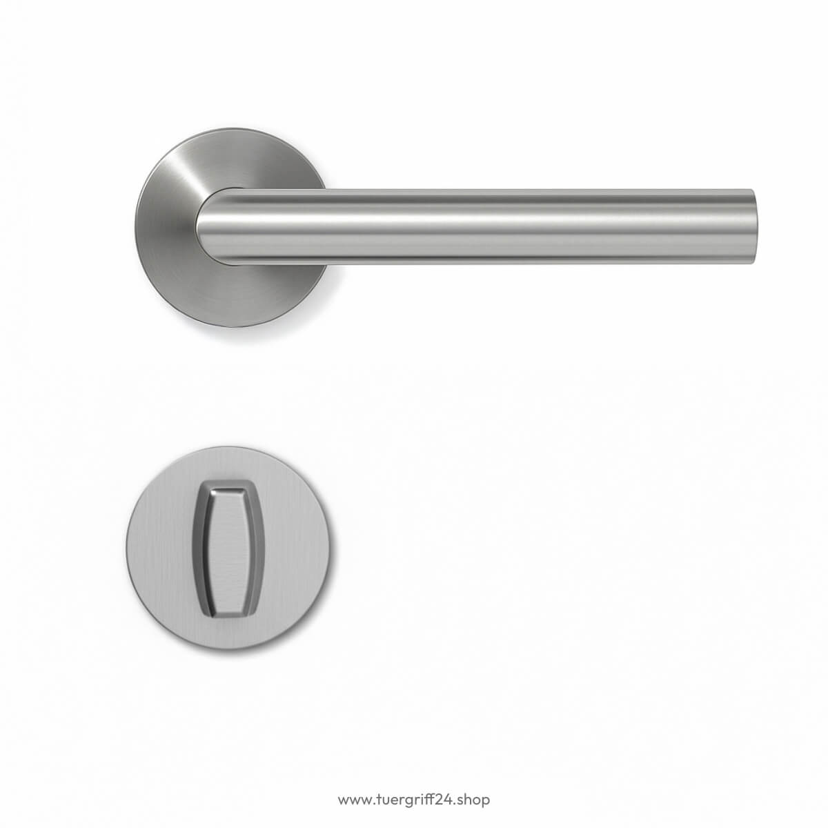 Türgriff Ferrara Flat Round Edelstahl von Griffwelt - Tuergriff24.shop