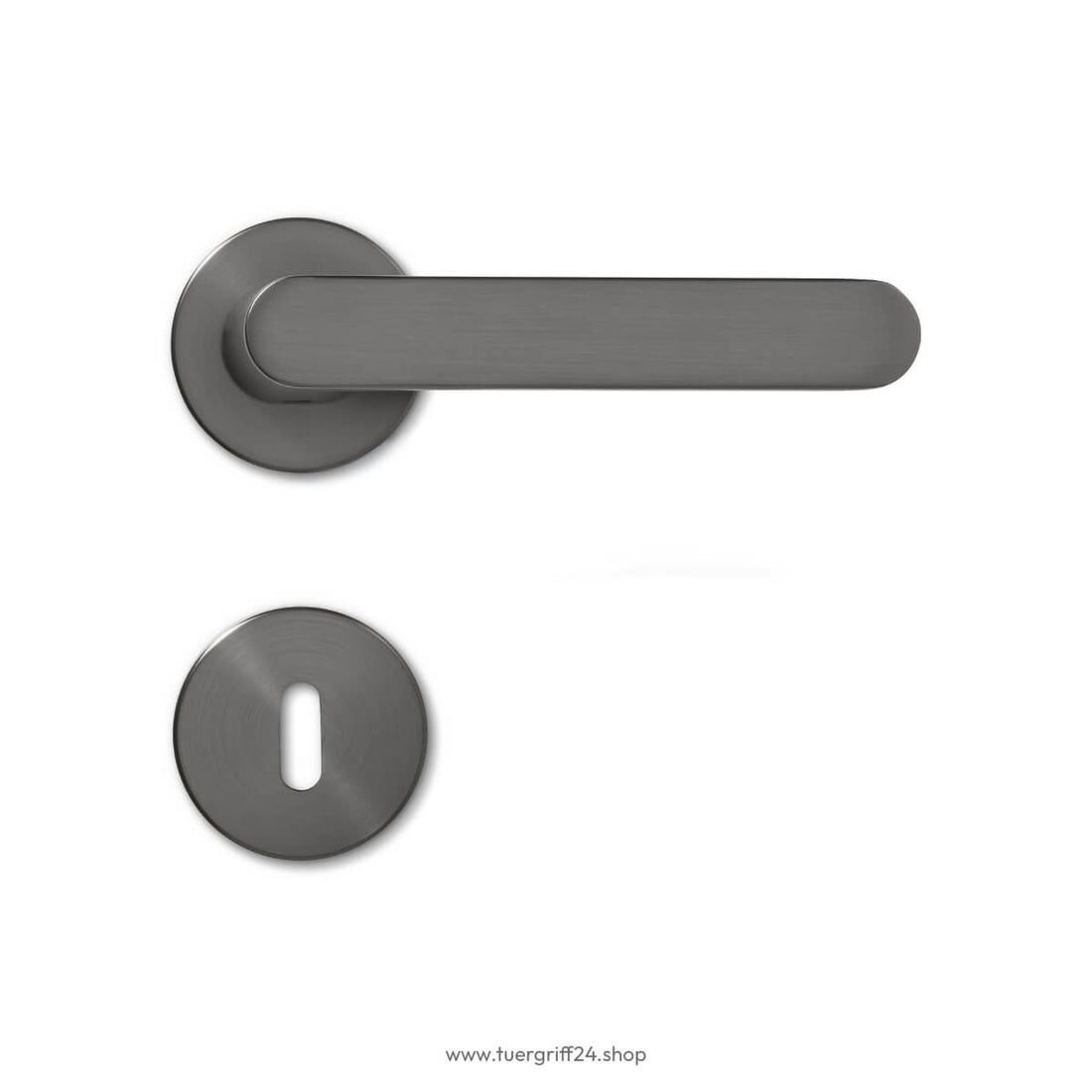Türgriff Aversa Round Umbragrau von Griffwelt - Tuergriff24.shop