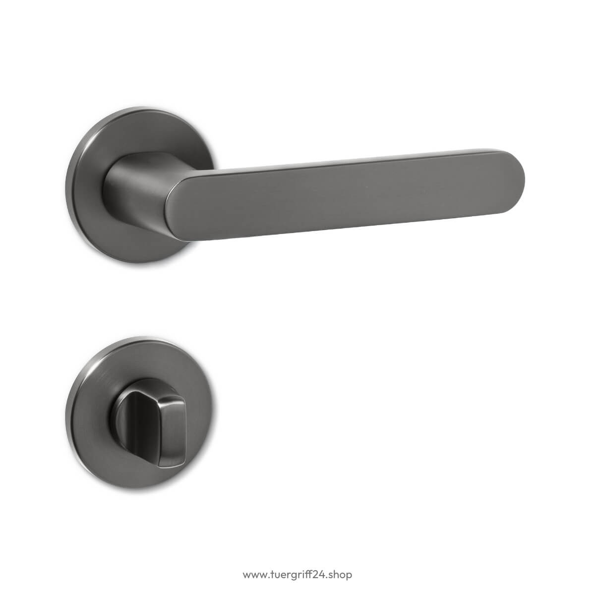 Türgriff Aversa Round Umbragrau von Griffwelt - Tuergriff24.shop
