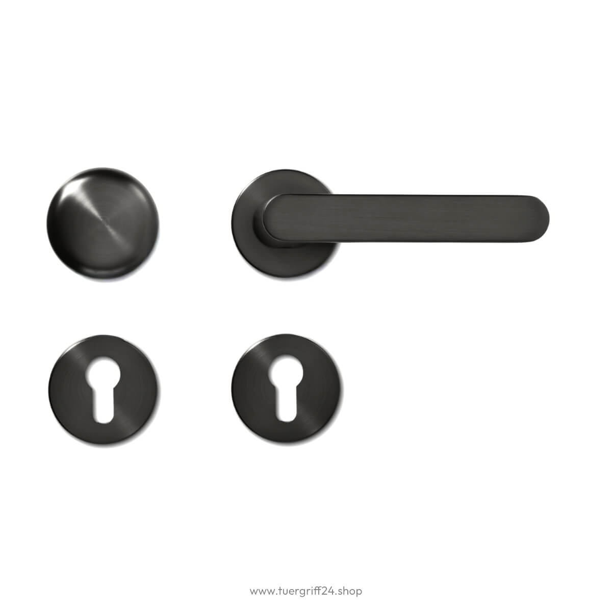 Türgriff Aversa Round Umbragrau von Griffwelt - Tuergriff24.shop