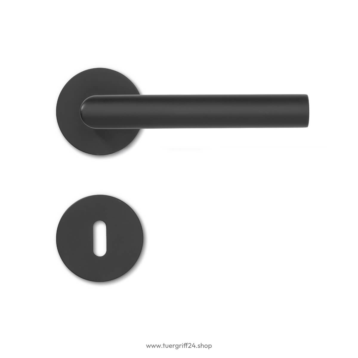 Türgriff Ferrara Flat Round Edelstahl von Griffwelt - Tuergriff24.shop
