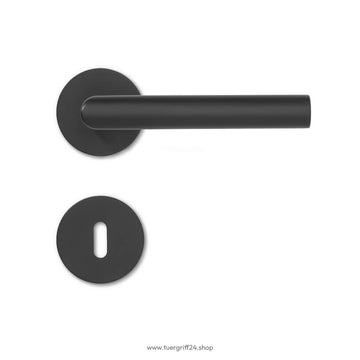 Türgriff Ferrara Flat Round Edelstahl von Griffwelt - Tuergriff24.shop