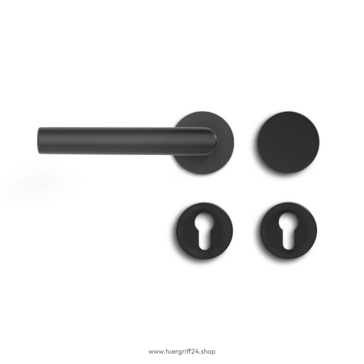 Türgriff Ferrara Flat Round Edelstahl von Griffwelt - Tuergriff24.shop