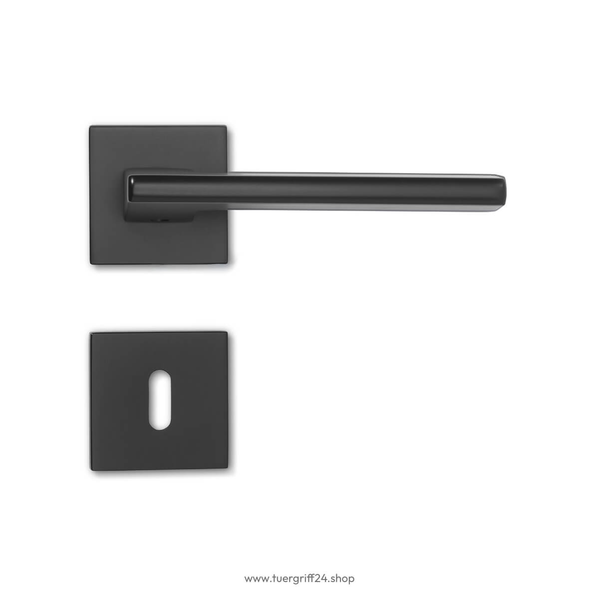 Türgriff Lecce Square Schwarz von Griffwelt - Tuergriff24.shop