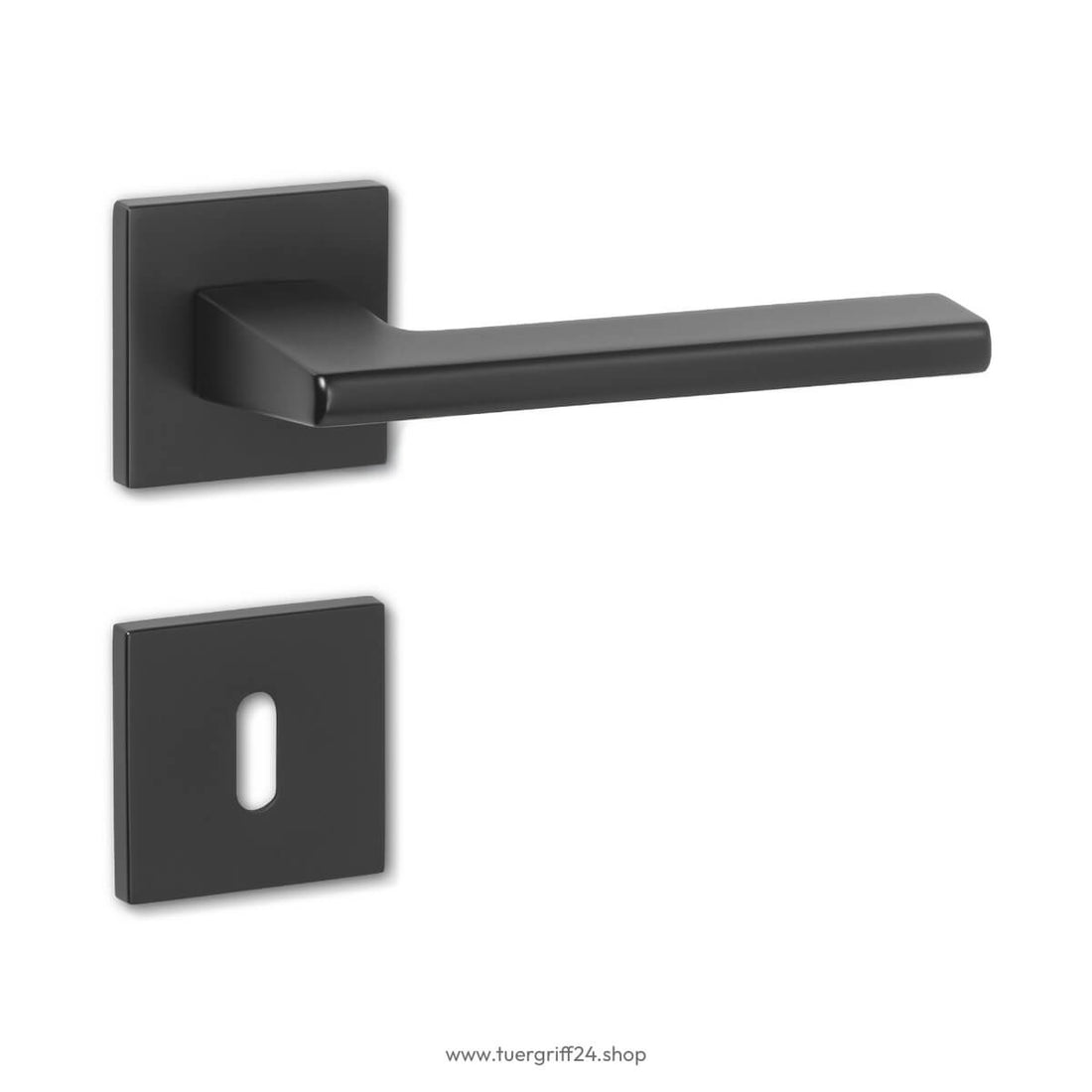 Türgriff Lecce Square Schwarz von Griffwelt - Tuergriff24.shop