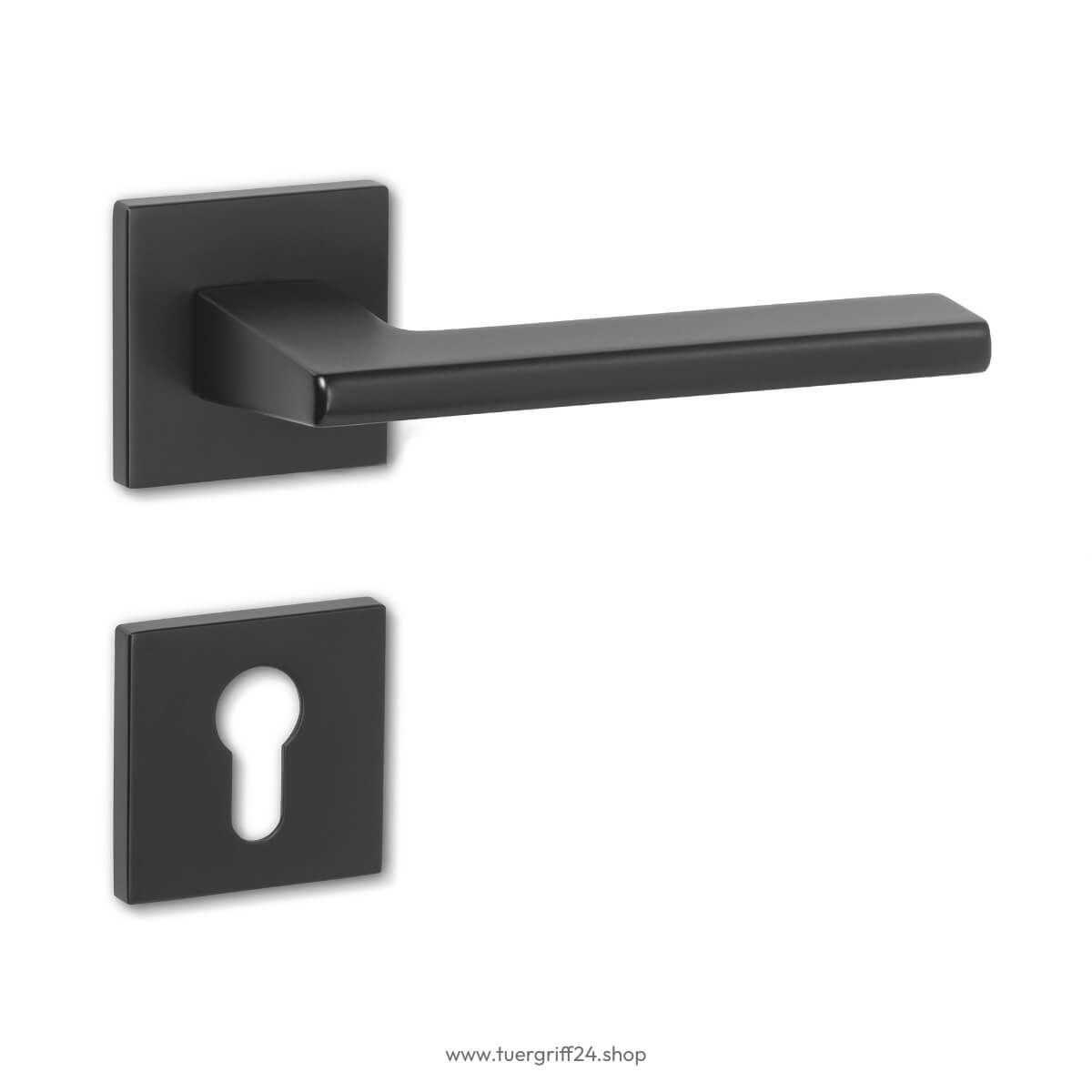Türgriff Lecce Square Schwarz von Griffwelt - Tuergriff24.shop