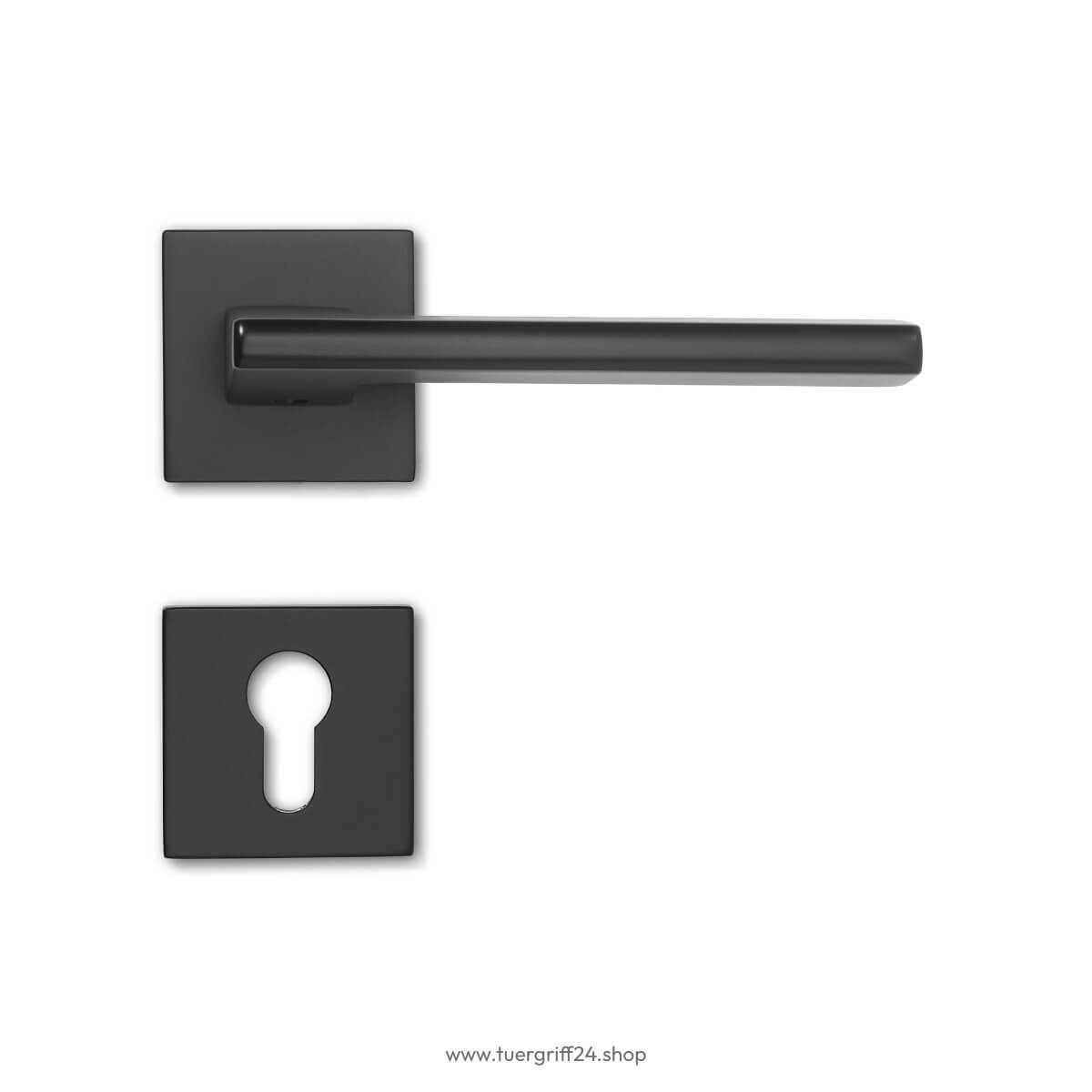Türgriff Lecce Square Schwarz von Griffwelt - Tuergriff24.shop