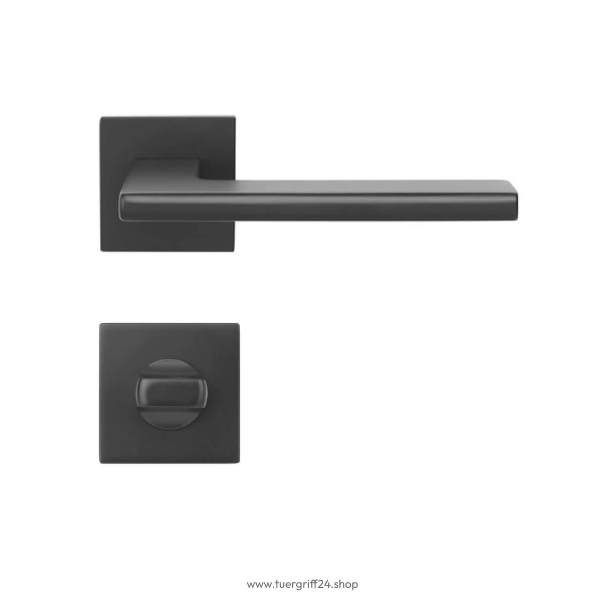 Türgriff Lecce Square Schwarz von Griffwelt - Tuergriff24.shop