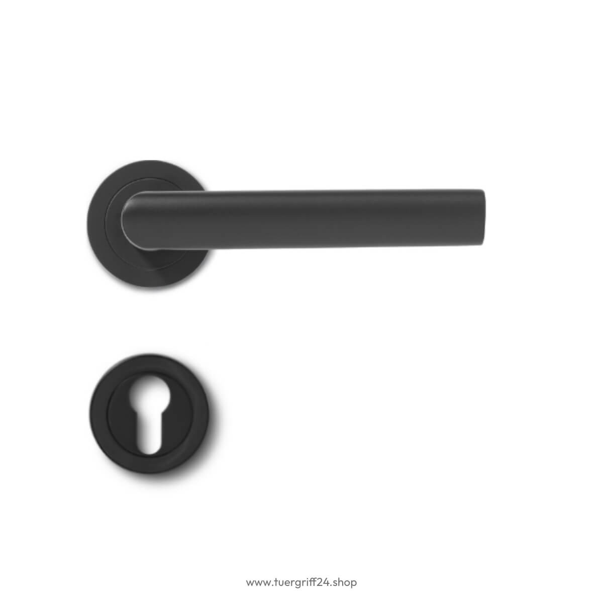 Türgriff Portofino Edelstahl matt rund von Griffwelt - Tuergriff24.shop