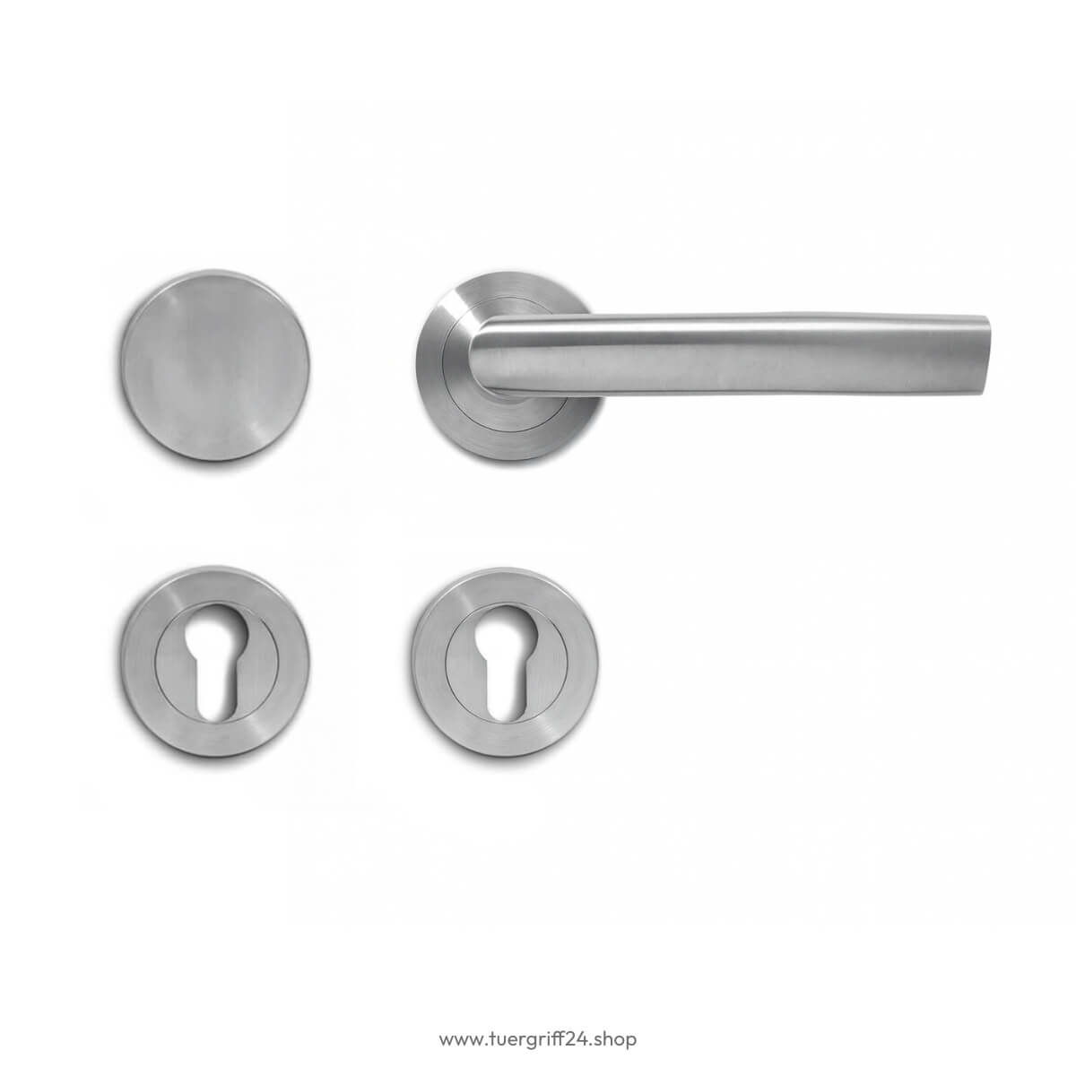 Türgriff Portofino Edelstahl matt rund von Griffwelt - Tuergriff24.shop