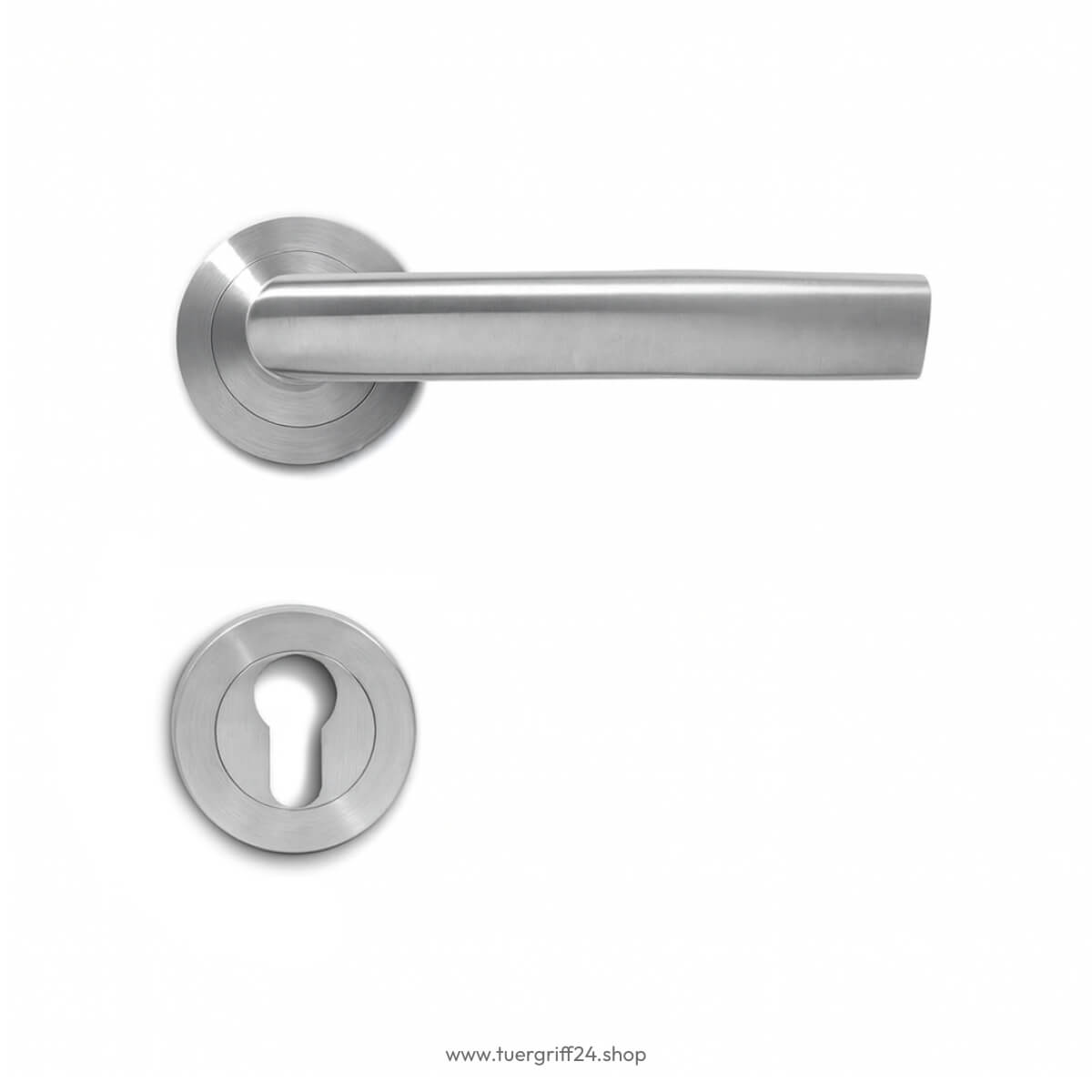 Türgriff Portofino Edelstahl matt rund von Griffwelt - Tuergriff24.shop