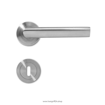 Türgriff Portofino Edelstahl matt rund von Griffwelt - Tuergriff24.shop