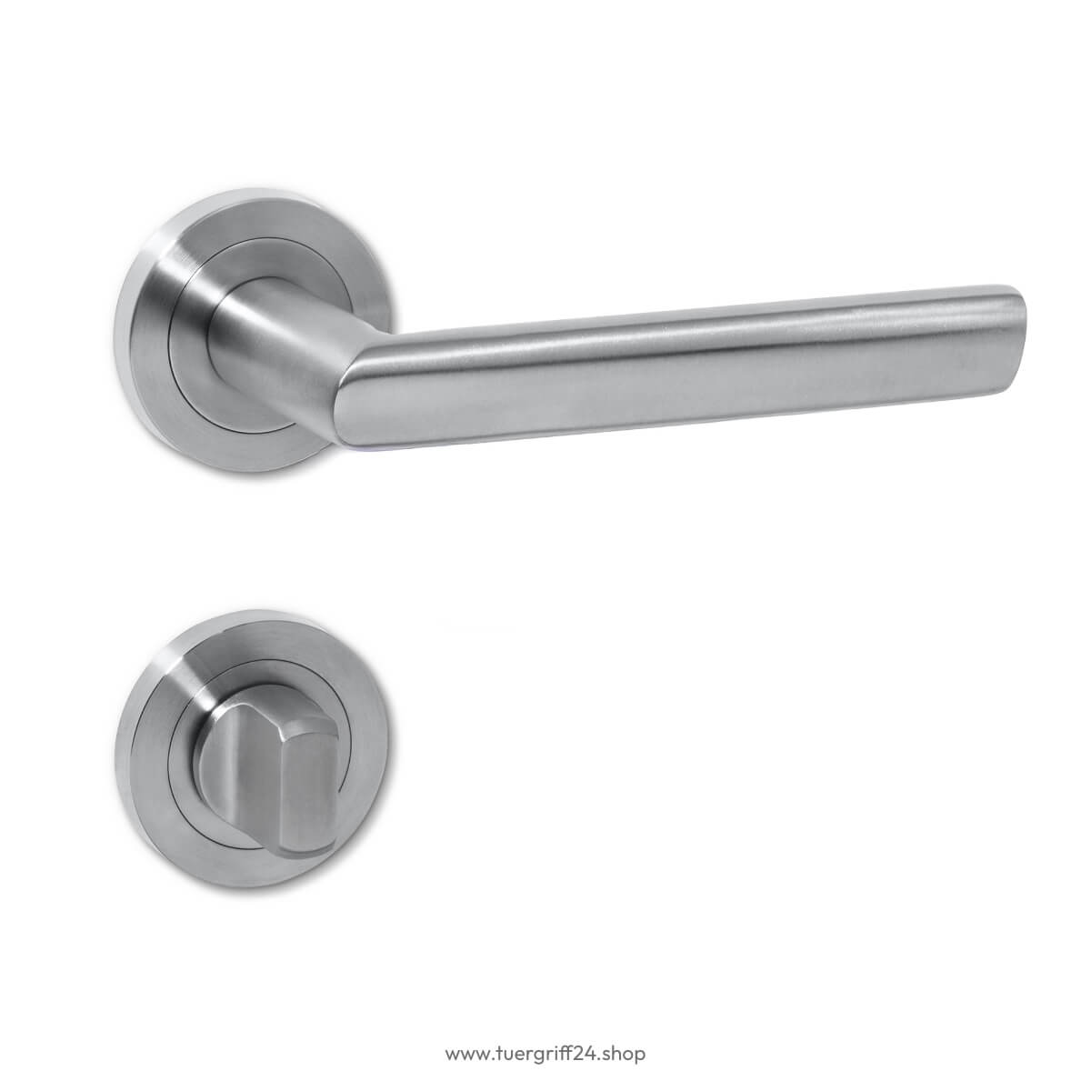 Türgriff Portofino Edelstahl matt rund von Griffwelt - Tuergriff24.shop