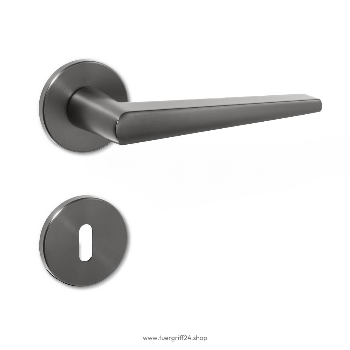 Türgriff Anzio Round Schwarz von Griffwelt - Tuergriff24.shop