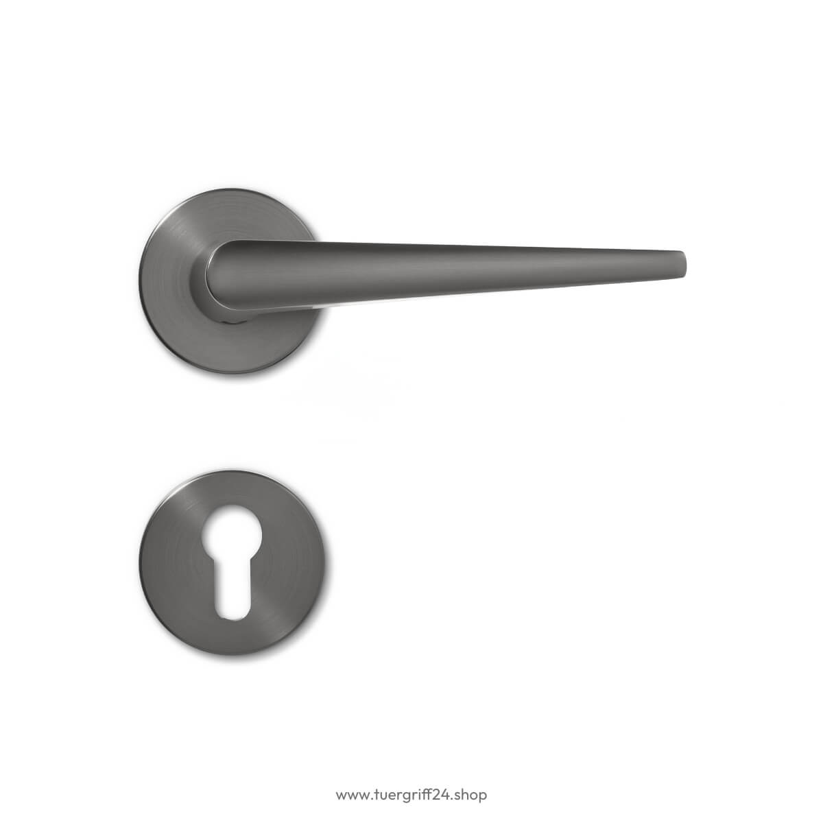 Türgriff Anzio Round Schwarz von Griffwelt - Tuergriff24.shop