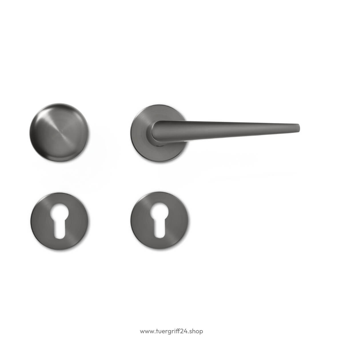 Türgriff Anzio Round Schwarz von Griffwelt - Tuergriff24.shop