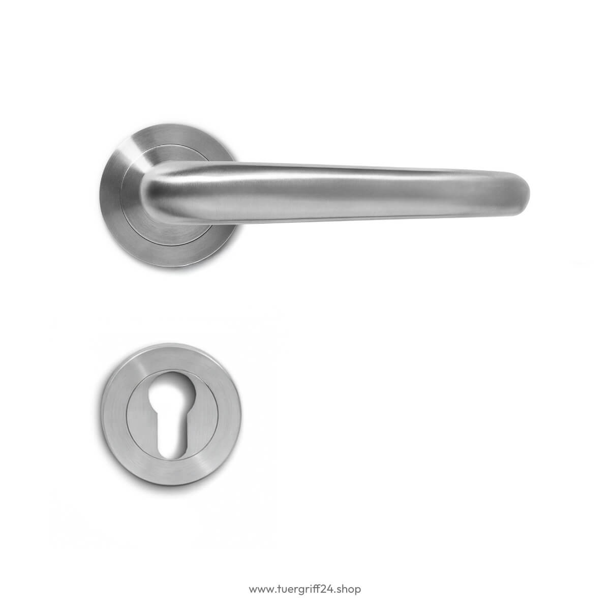 Türgriff Bergamo Edelstahl matt von Griffwelt - Tuergriff24.shop