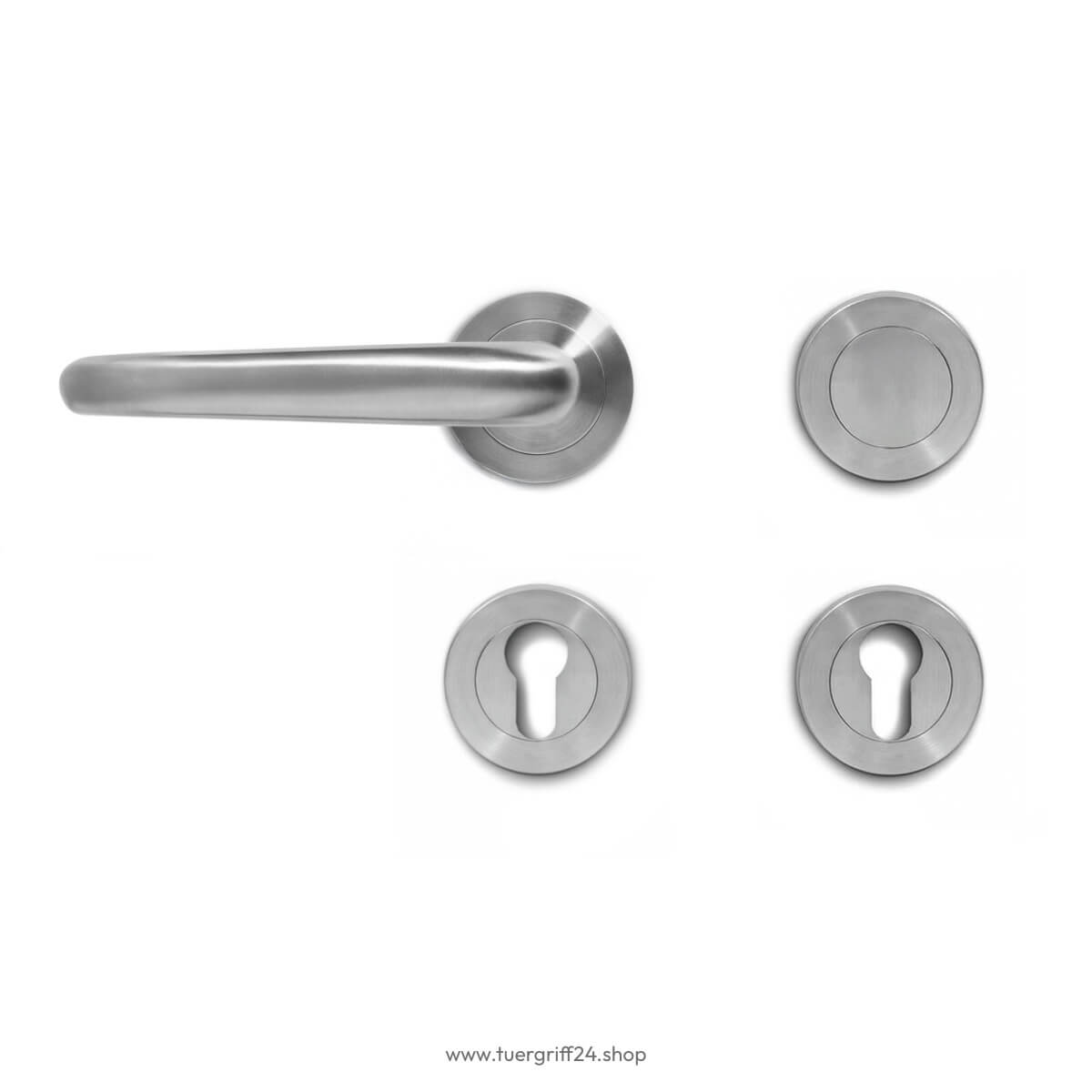 Türgriff Bergamo Edelstahl matt von Griffwelt - Tuergriff24.shop